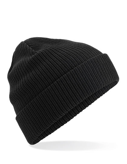 Beechfield Organic Cotton Mütze (Beanie) mit Umschlag