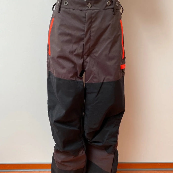 Herren Keilerschutzhose braun/warnrot