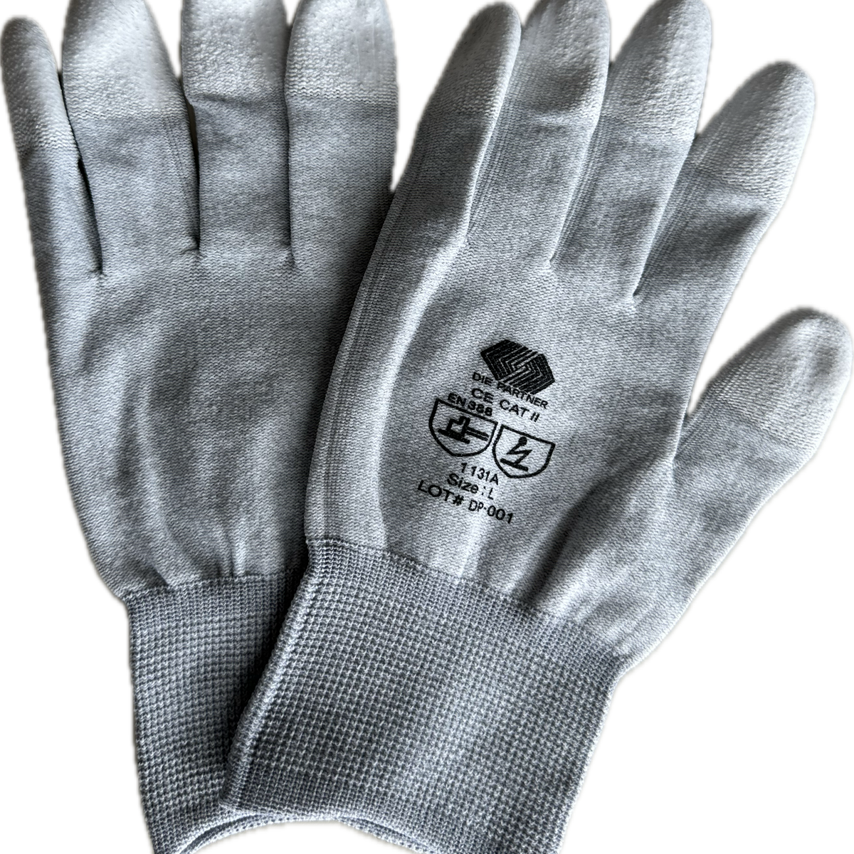 esd handschuhe ESD Handschuh mit PU-Fingerkuppen & Karbonfaser